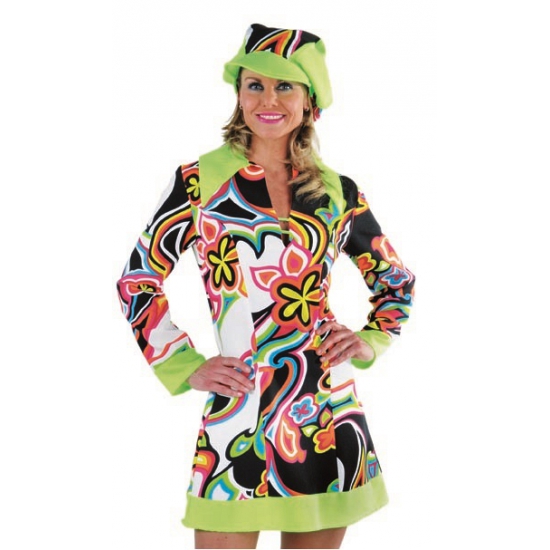 Carnavalskleding Hippie/Sixties jurk dames kopen