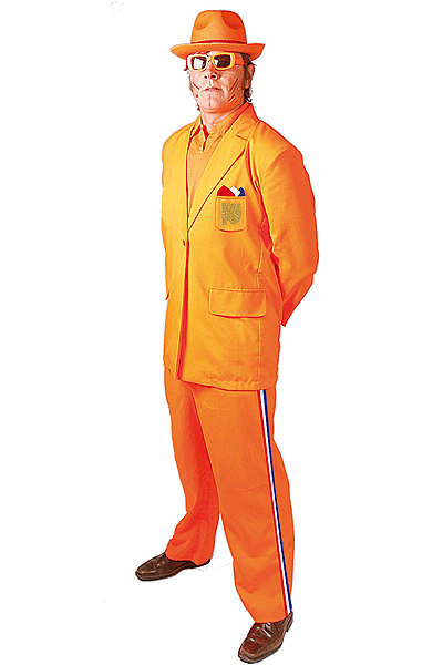 Carnavalskleding Oranje kostuum Bobo