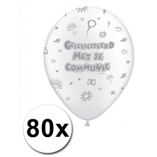 Feestartikelen Communie ballonnen 30 cm