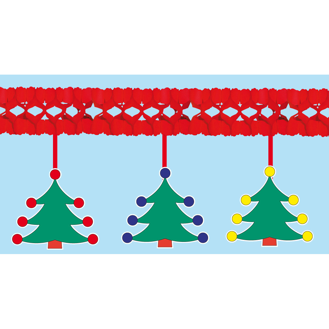 Feestartikelen Kerstboom slinger 4 meter