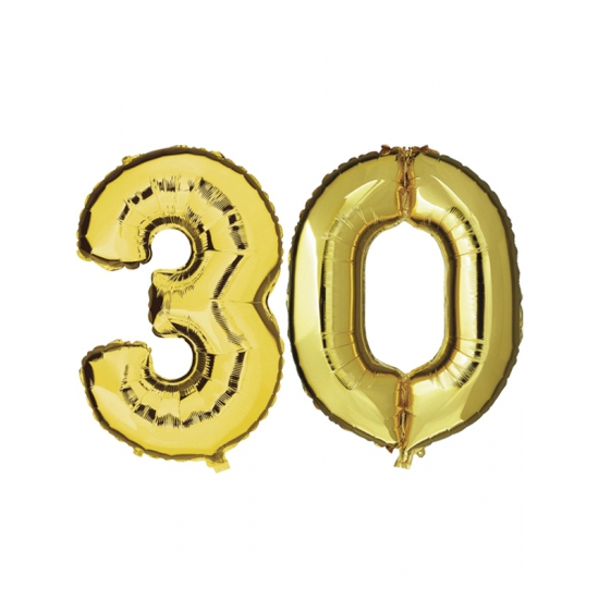 Gouden 30 jaar ballonnen feestversiering