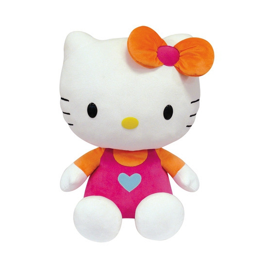 Katten knuffel Hello Kitty roze 50 cm