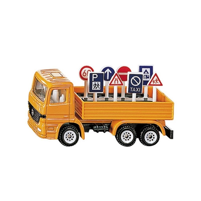 Kinderspeelgoed Siku vrachtwagen met houder