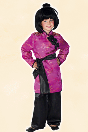 Carnavalskleding Roze geisha kostuum voor meisjes