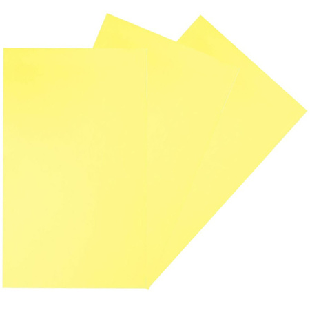 10x Crepla foam rubber yellow 20 x 30 cm