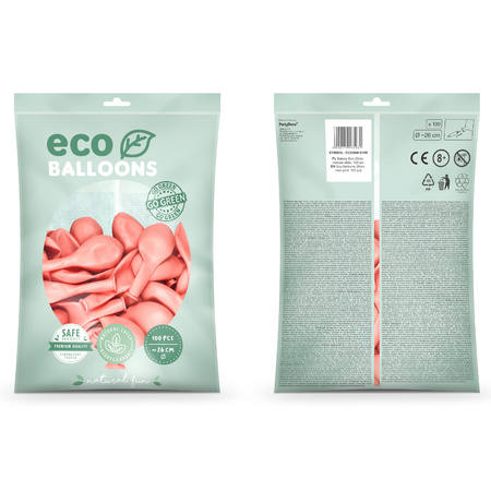 200x Rosegold balloons 26 cm eco/biodegradable