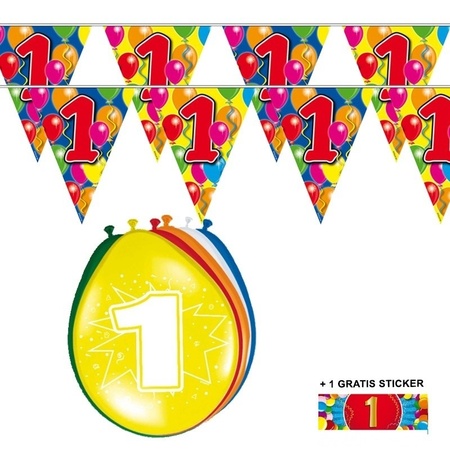 2x 1 year Flagline + balloons