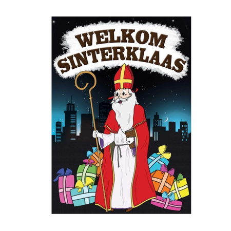 2x Sinterklaas feest versiering posters