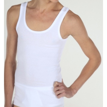 3x White Beeren mens underwear singlet - size 3XL