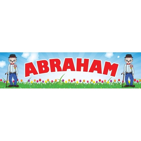 Abraham buiten versiering spandoek 200 cm