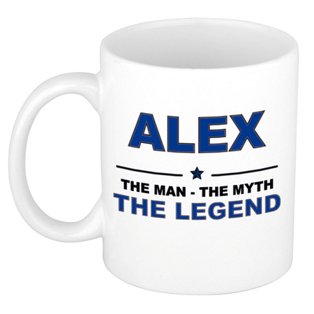 Namen koffiemok / theebeker Alex The man, The myth the legend 300 ml