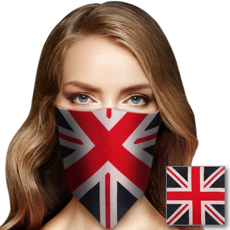 Bandana Britse vlag voor volwassenen