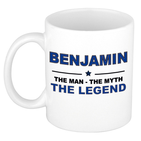Namen koffiemok / theebeker Benjamin The man, The myth the legend 300 ml