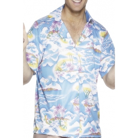 Toppers - Blue hawaii shirt for adults