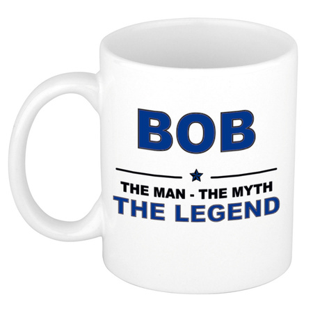 Namen koffiemok / theebeker Bob The man, The myth the legend 300 ml
