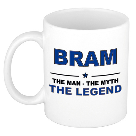 Namen koffiemok / theebeker Bram The man, The myth the legend 300 ml