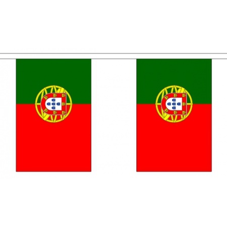 Landenversiering Portugal vlaggenlijn 3 m