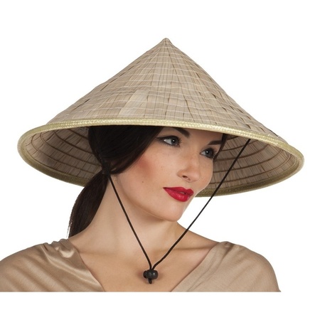Feestartikelen Chinese stro hoed