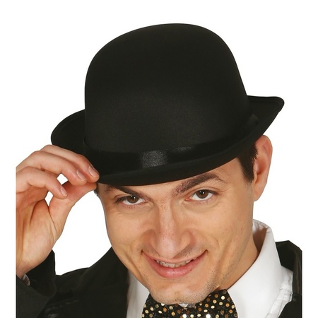 Black bowler hat for adults