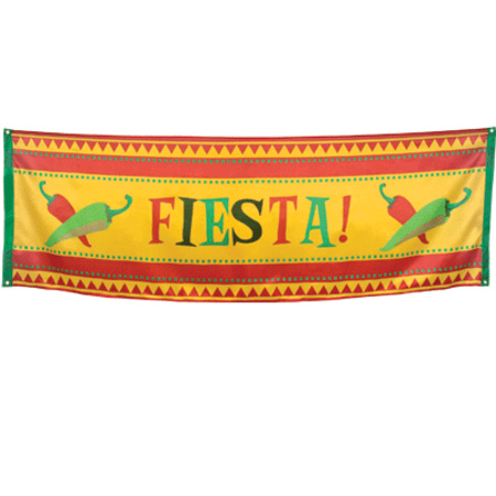 Feestartikelen Fiesta banner Mexico 74 x 220 cm