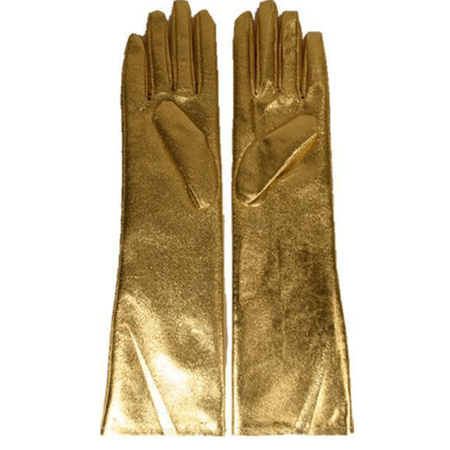 Feestartikelen Gouden handschoenen lang