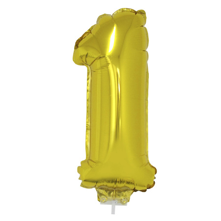Gouden 11 jaar opblaasbaar ballon 41 cm