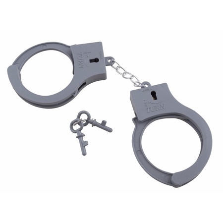 Handcuffs gray 10 cm
