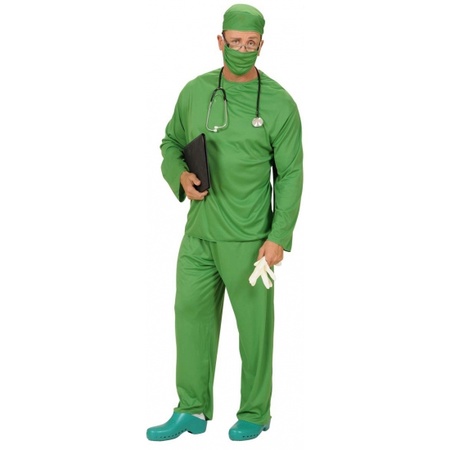 Groene chirurg kleding voor volwassenen