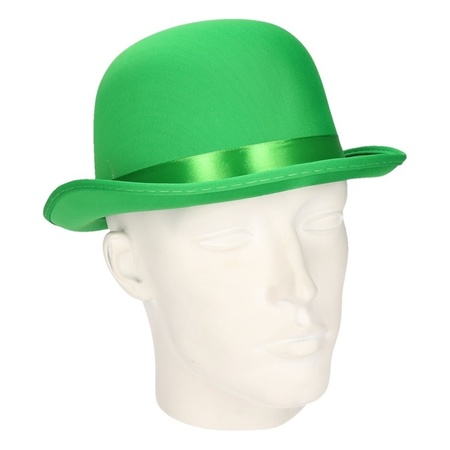Green bowler hat for adults
