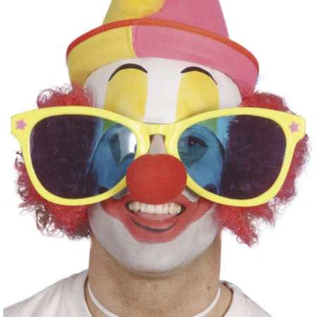 Feestartikelen Grote clowns bril