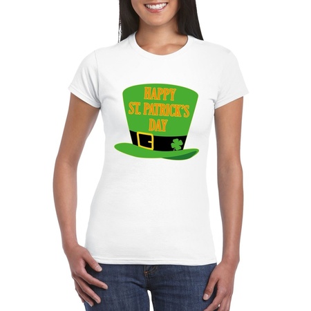 Happy St. Patricksday t-shirt wit dames