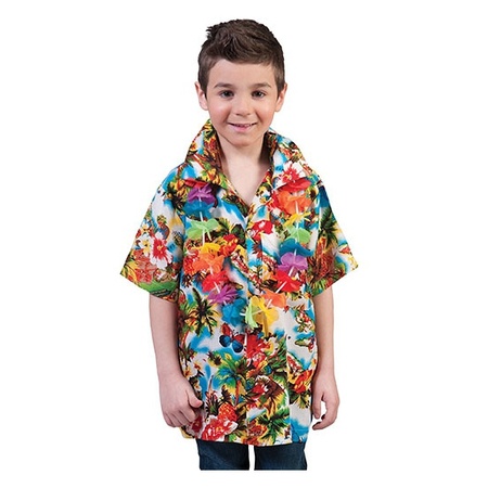 Carnavalskleding Hawaii shirts voor kinderen