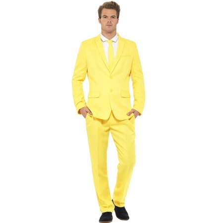Business suit yellow print