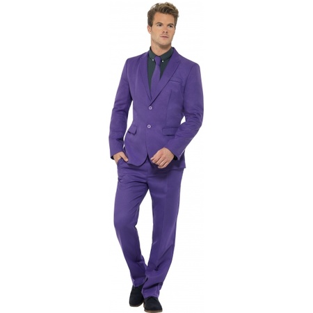 Business suit Purple print