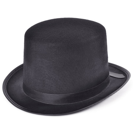 Voordelige hoge hoed zwart voor volwassenen