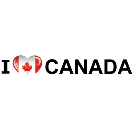 Vakantie sticker I Love Canada