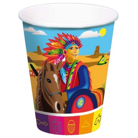 Indians party cup 8x pieces