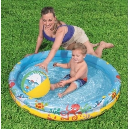 Kinder opblaas zwembad 3-delig 122 x 20 cm