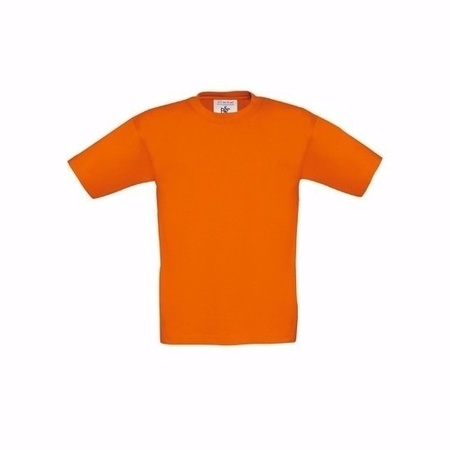 Voordelig kinder t-shirt in oranje kleur