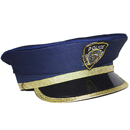 Police cap blue for kids
