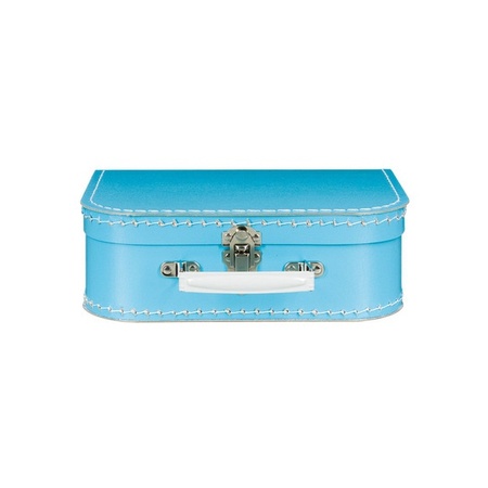 Koffertje voor kinderen blauw 25 cm