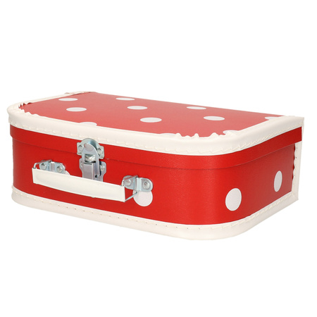Children suitcase red polka dot 25 cm