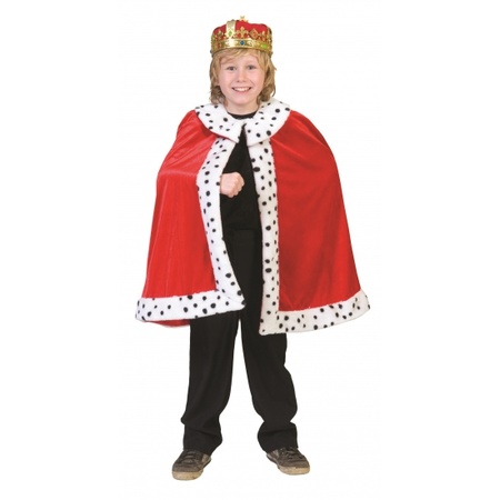 Carnavalskleding Koning cape voor kinderen