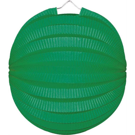 Feestartikelen Lampion groen 22 cm