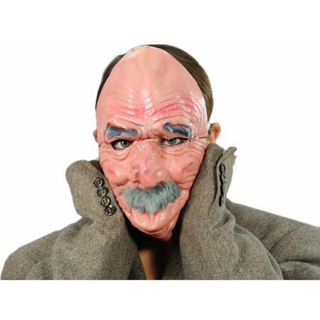 Oude man masker van latex