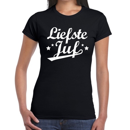 Liefste juf t-shirt black women