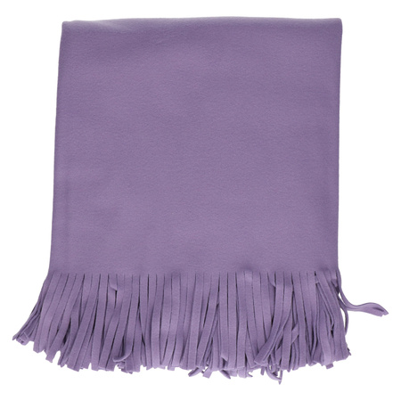 Luxurious shawl/poncho - lilac - 180 x 140 cm - fleece