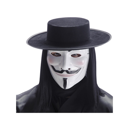 Feestmasker V for Vendetta wit