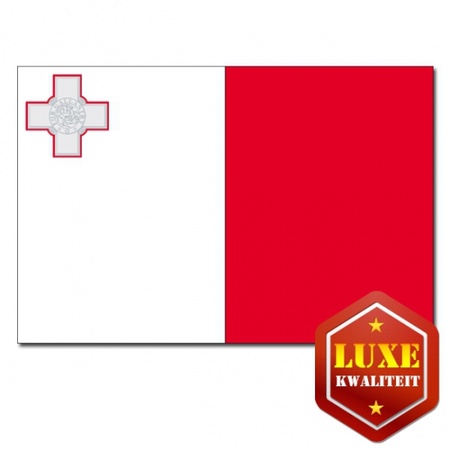 Feestartikelen Luxe vlag Malta