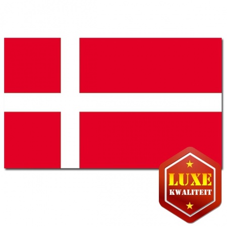Feestartikelen Luxe vlag van Denemarken